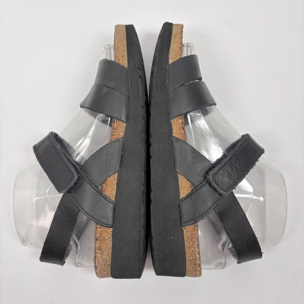 Naot Kayla Sandals 38 / 7 Leather Strappy Slingback Wedge Comfort Beach Coastal - Picture 4 of 10
